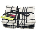 Kooks Kitchen Tea Towels Pack of 3 Epsom - Black & White