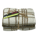 Kooks Kitchen Tea Towels Pack of 3 Epsom - Cream & Coffee