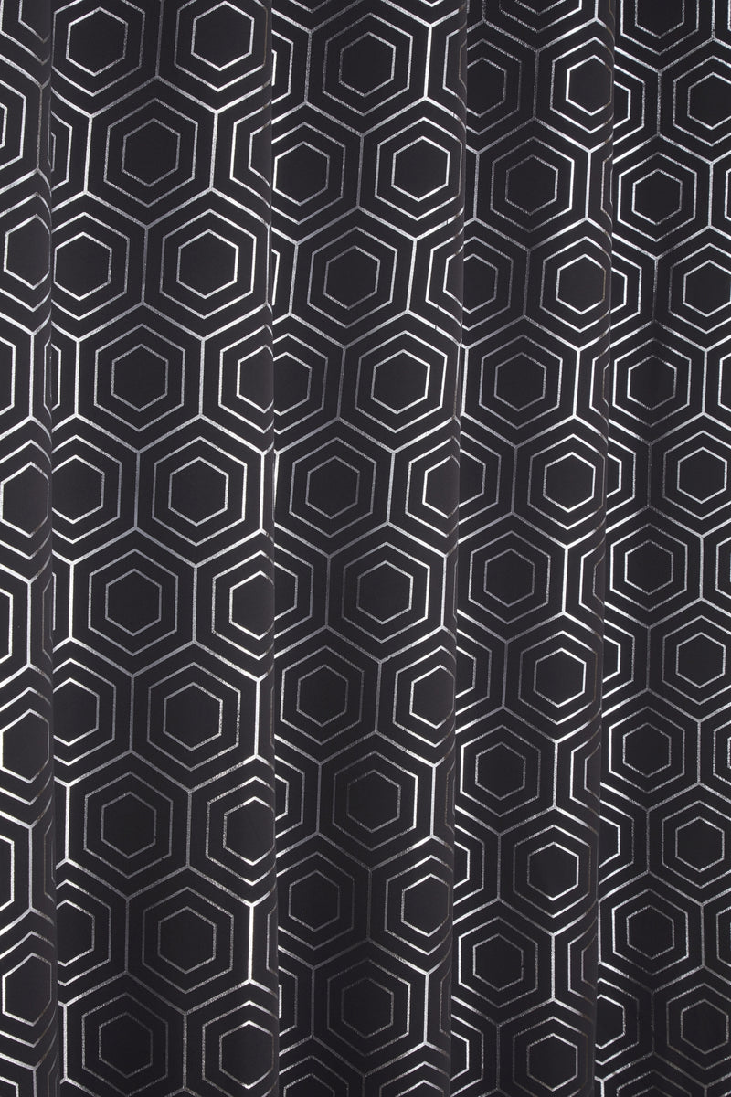 Hartford Blackout Eyelet Curtains - Charcoal Grey