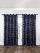 Hartford Blackout Eyelet Curtains - Navy Blue