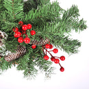 Lifeideas Pre-Lit Artificial Christmas Hanging Basket with Frosted Pine Cones