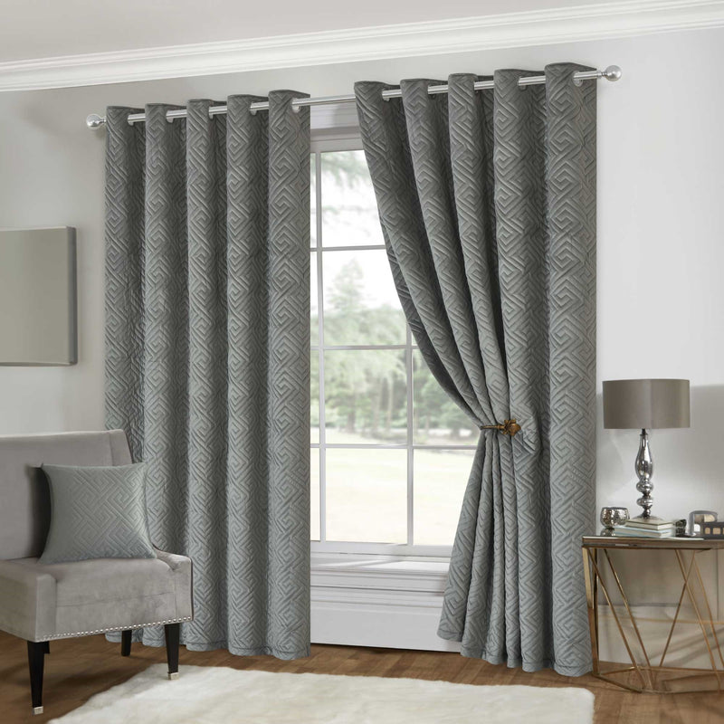 Lewis's Pinsonic Curtains - Silver