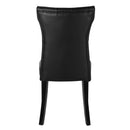 Livingandhome Set of 2 Leather High Backrest Dining Chairs