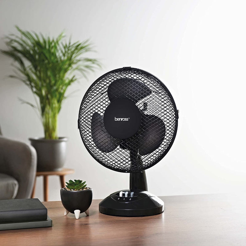 Benross Desk Fan 9 Inch - Black