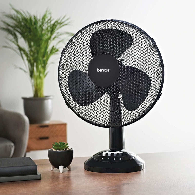 Benross Desk Fan 12 Inch - Black