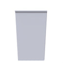 Porto Ready Assembled Bedside Table with 3 Drawers  - Uniform Matt & White Matt