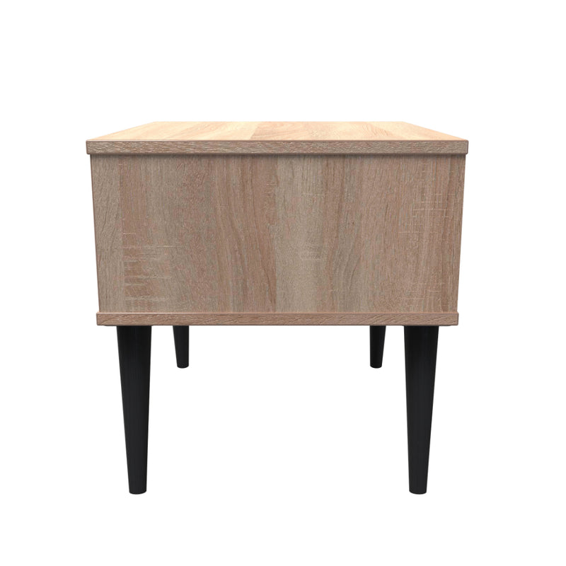 Helsinki Ready Assembled Bedside Table with 1 Drawer  - Bardolino Oak