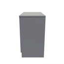 Paris Ready Assembled Chest of Drawers with 3 Drawers  - Uniform Matt & Dusk Grey