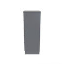 Paris Ready Assembled Tallboy Chest of Drawers with 5 Drawers  - Uniform Matt & Dusk Grey