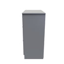 Wellington Ready Assembled Deep Chest of Drawers with 3 Drawers  - Uniform Matt & Dusk Grey