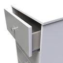 Porto Ready Assembled Tallboy Chest of Drawers with 5 Drawers  - Uniform Matt & White Matt