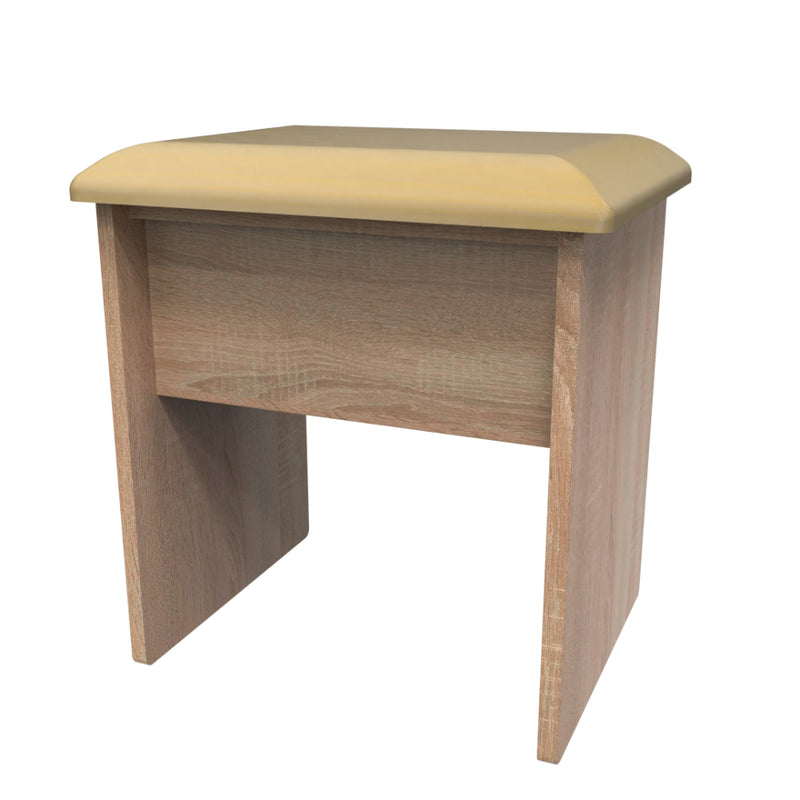 Dakar Ready Assembled Dressing Table Stool  - Modern Oak