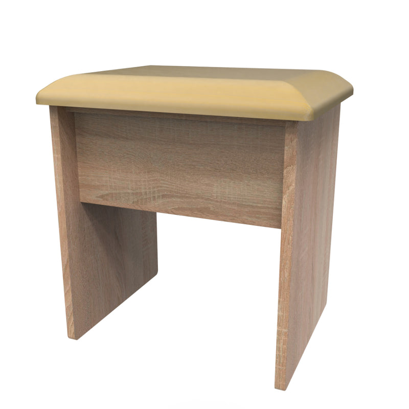 Helsinki Ready Assembled Dressing Table Stool  - Bardolino Oak