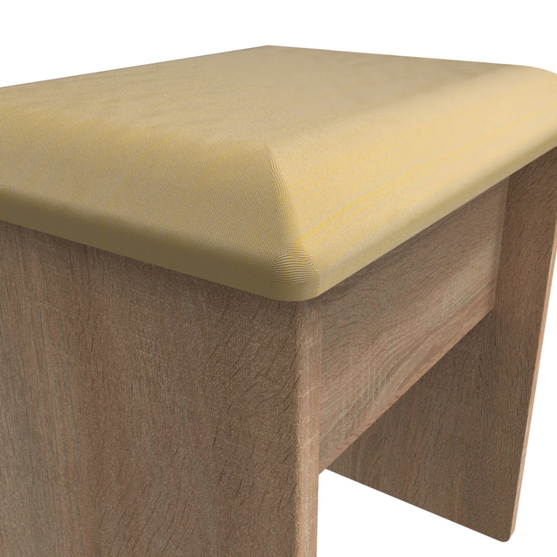 Helsinki Ready Assembled Dressing Table Stool  - Bardolino Oak