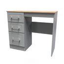 Kingston Ready Assembled Dressing Table  - Dust Grey & Bardolino Oak