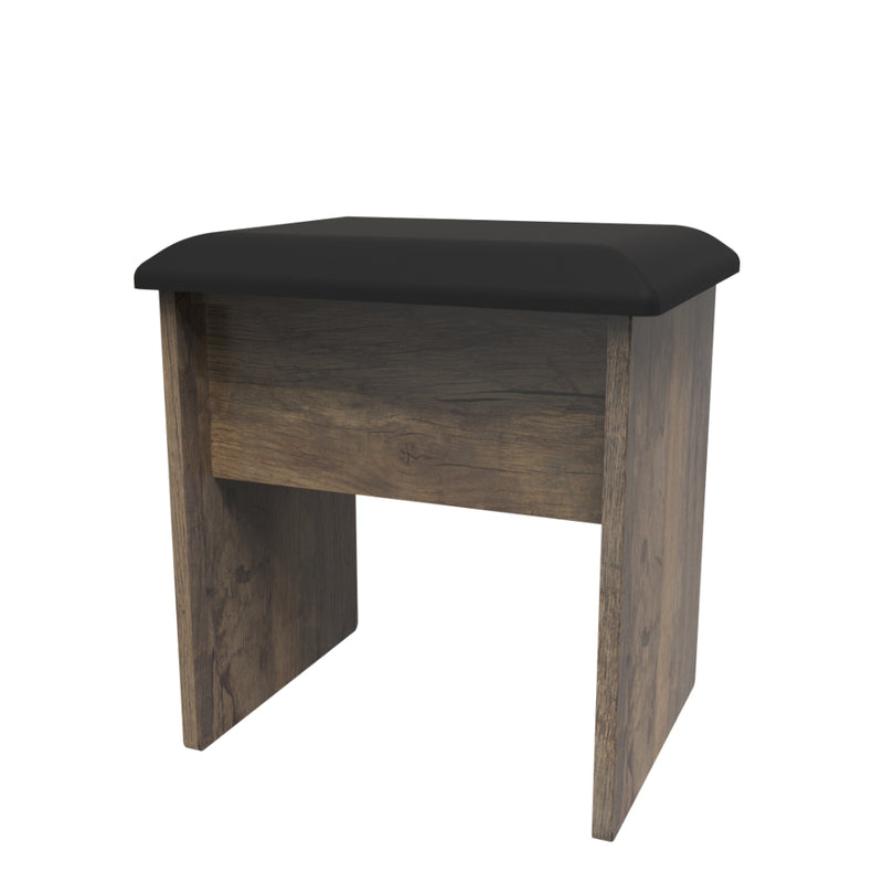 Havana Ready Assembled Dressing Table Stool  - Vintage Oak