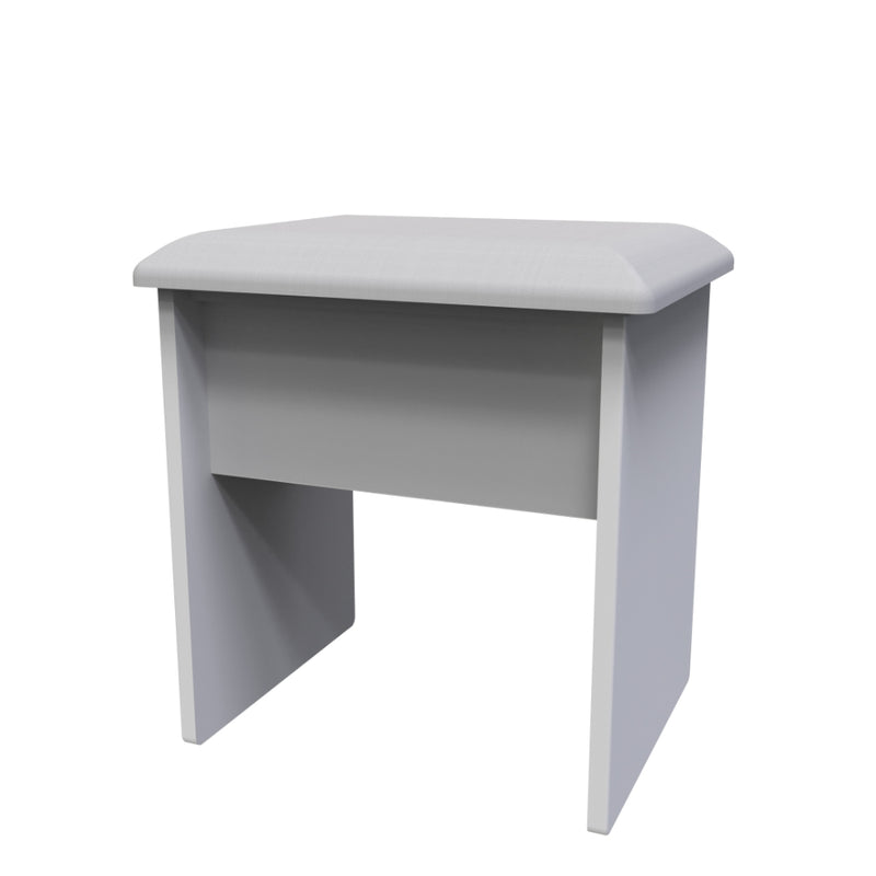 Sofia Ready Assembled Dressing Table Stool  - Grey Matt