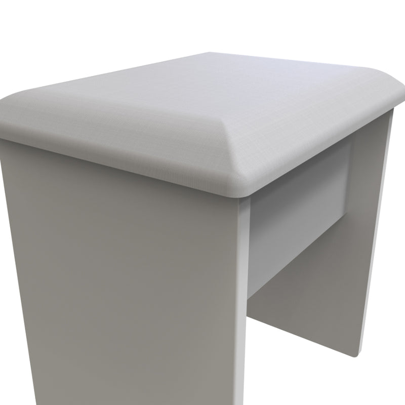 Sofia Ready Assembled Dressing Table Stool  - Grey Matt