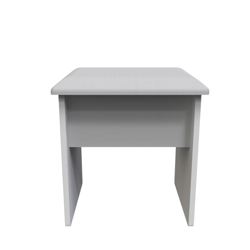 Sofia Ready Assembled Dressing Table Stool  - Grey Matt