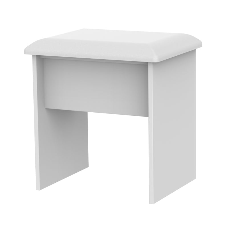 Copenhagen Ready Assembled Dressing Table Stool  - White