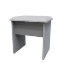 Paris Ready Assembled Dressing Table Stool  - Uniform Gloss & Dusk Grey
