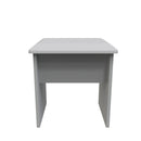 Paris Ready Assembled Dressing Table Stool  - Uniform Gloss & Dusk Grey