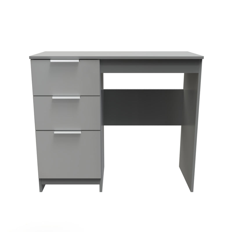 Paris Ready Assembled Dressing Table  - Uniform Gloss & Dusk Grey