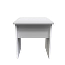 Porto Ready Assembled Dressing Table Stool  - Uniform Gloss & White Matt