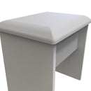 Glitz Ready Assembled Dressing Table Stool  - Grey Matt