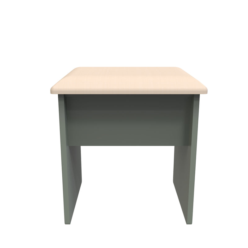 Harare Ready Assembled Dressing Table Stool  - Reed Green