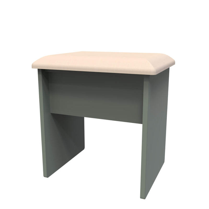 Harare Ready Assembled Dressing Table Stool  - Reed Green