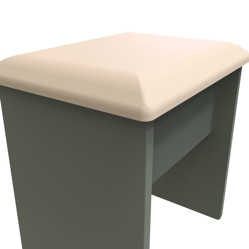 Harare Ready Assembled Dressing Table Stool  - Reed Green