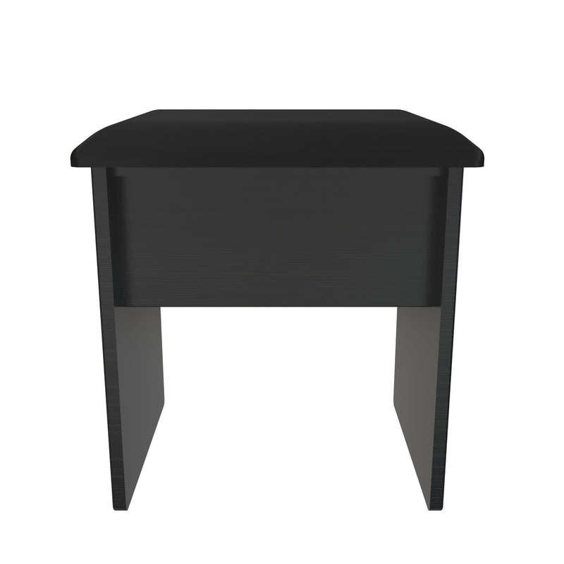 Haiti Ready Assembled Dressing Table Stool  - Black Matt