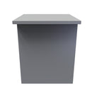 Wellington Ready Assembled Lamp Table  - Uniform Matt & Dusk Grey