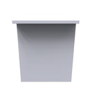 Paris Ready Assembled Lamp Table  - White Matt & White