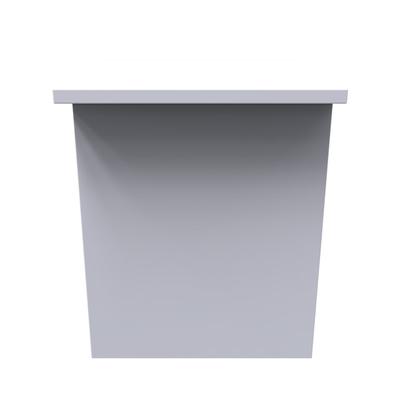 Paris Ready Assembled Lamp Table  - White Matt & White