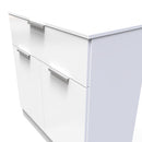 Paris Ready Assembled Sideboard with 1 Drawer & 2 Doors  - White Matt & White