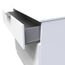 Paris Ready Assembled Sideboard with 1 Drawer & 2 Doors  - White Matt & White