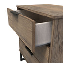 Havana Ready Assembled Midi Sideboard with 3 Drawers  - Vintage Oak