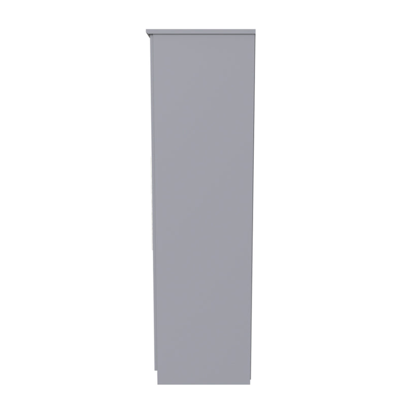 Sofia Ready Assembled Wardrobe with 2 Doors  - Grey Matt