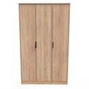 Helsinki Ready Assembled Wardrobe with 3 Doors  - Bardolino Oak