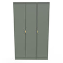 Harare Ready Assembled Wardrobe with 3 Doors  - Reed Green