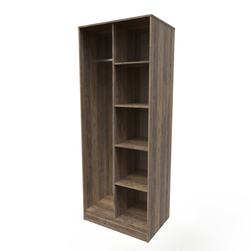 Havana Ready Assembled Open Wardrobe  - Vintage Oak