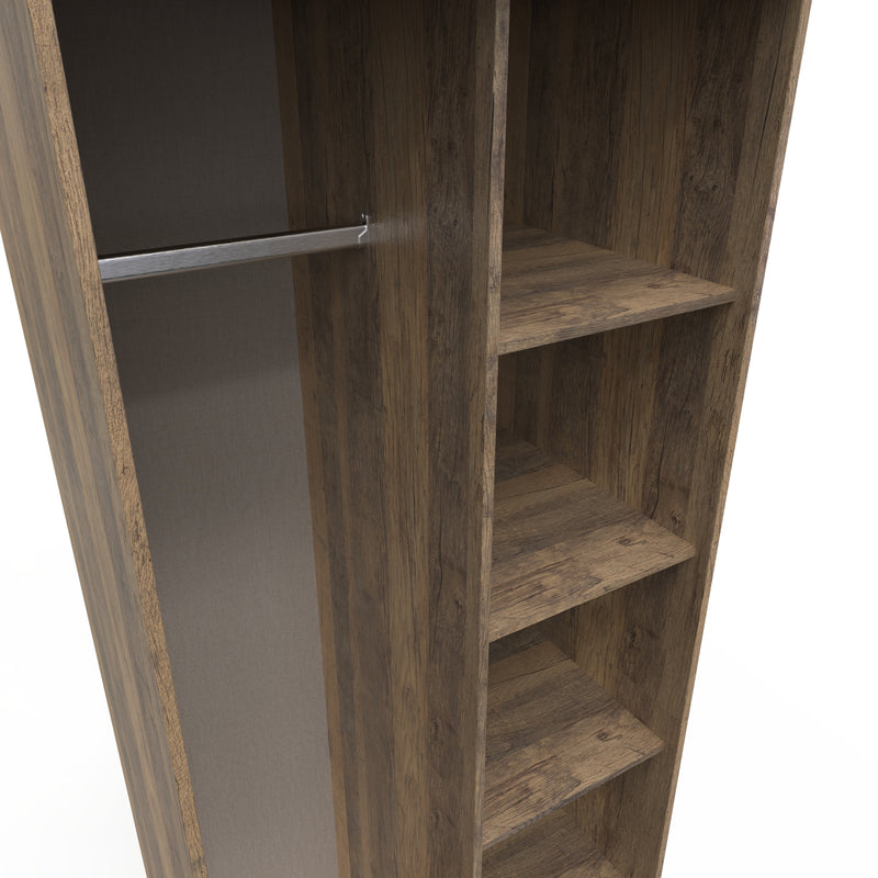 Havana Ready Assembled Open Wardrobe  - Vintage Oak