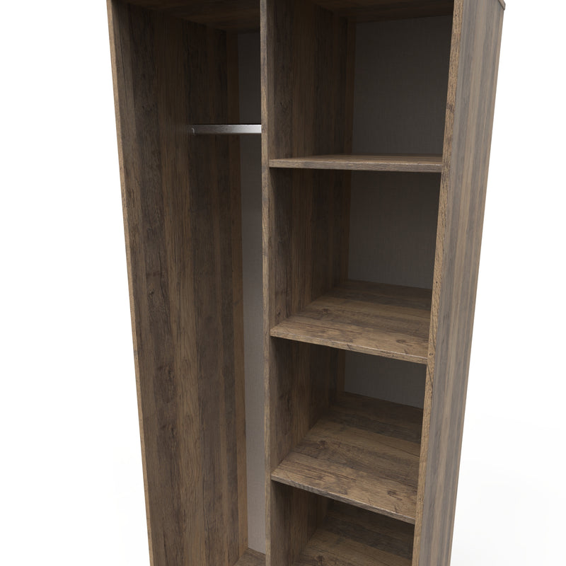 Havana Ready Assembled Open Wardrobe  - Vintage Oak