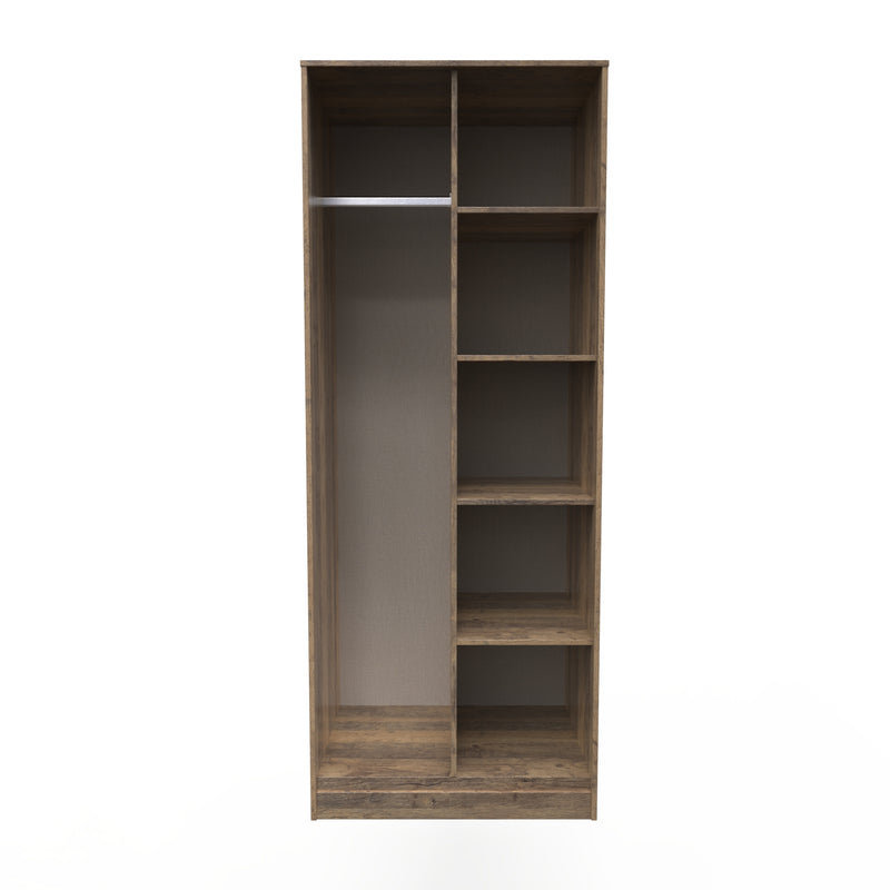 Havana Ready Assembled Open Wardrobe  - Vintage Oak