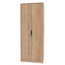 Helsinki Ready Assembled Wardrobe with 2 Doors  - Bardolino Oak
