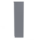 Wellington Ready Assembled Wardrobe with Triple Mirror  - Uniform Matt & Dusk Grey