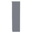 Wellington Ready Assembled Wardrobe with 2 Doors  - Uniform Matt & Dusk Grey