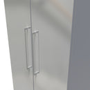 Wellington Ready Assembled Wardrobe with 2 Doors  - Uniform Matt & Dusk Grey